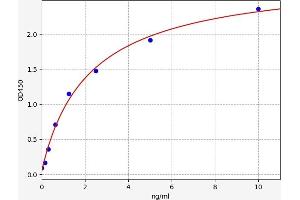 Typical standard curve (Asialoglycoprotein Receptor 2 ELISA 试剂盒)
