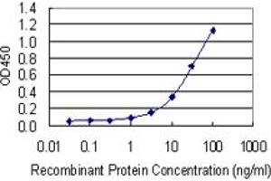 Detection limit for recombinant GST tagged ITGB8 is 0. (ITGB8 抗体  (AA 392-503))