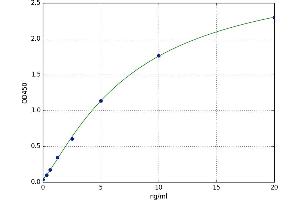 A typical standard curve (HYOU1 ELISA 试剂盒)