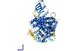 AlphaFold protein structure predicition of Mouse Recombinant Pik3cd Protein, UniprotID O35904