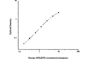 Typical standard curve (SIGLEC8 ELISA 试剂盒)