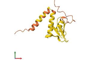 AlphaFold protein structure predicition of Human Recombinant LINC01553 Protein, UniprotID A4QN01