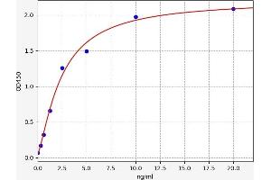 Typical standard curve (Pregnancy-Associated Glycoprotein 2 ELISA 试剂盒)