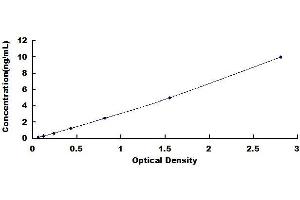 Typical standard curve (IL7R ELISA 试剂盒)