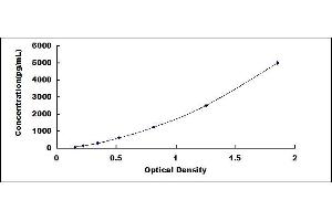 Typical standard curve (SLC22A4 ELISA 试剂盒)