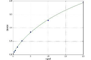 A typical standard curve (IFNAR1 ELISA 试剂盒)