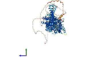AlphaFold protein structure predicition of Mouse Recombinant Ube4b Protein, UniprotID Q9ES00