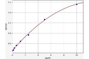 Typical standard curve (Vasohibin 2 ELISA 试剂盒)