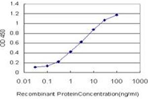 Detection limit for recombinant GST tagged RNF151 is approximately 0. (RNF151 抗体  (AA 68-173))
