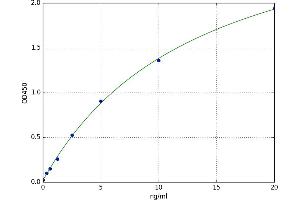 A typical standard curve