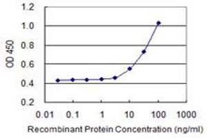Detection limit for recombinant GST tagged RIN2 is 3 ng/ml as a capture antibody. (RIN2 抗体  (AA 786-894))