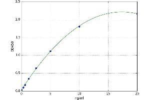 A typical standard curve (CMA1 ELISA 试剂盒)