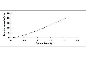 Typical standard curve (TLR8 ELISA 试剂盒)