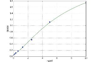 A typical standard curve (Retinoic Acid Receptor beta ELISA 试剂盒)