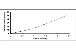 Typical standard curve (G6PC ELISA 试剂盒)
