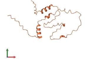 AlphaFold protein structure predicition of Human Recombinant NTM-AS1 Protein, UniprotID Q6ZSK4