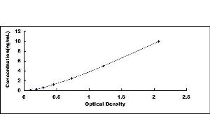 Typical standard curve (CUZD1 ELISA 试剂盒)