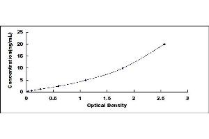 Typical standard curve (ITGA11 ELISA 试剂盒)