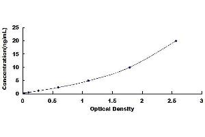 Typical standard curve (Aggrecan ELISA 试剂盒)