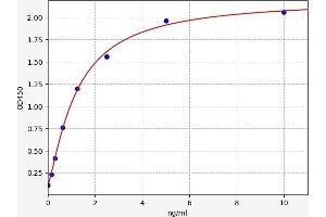 Typical standard curve (TOR3A ELISA 试剂盒)