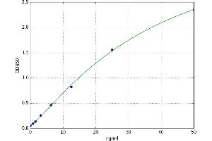 A typical standard curve (FZD1 ELISA 试剂盒)
