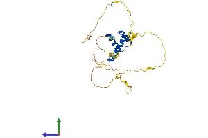 AlphaFold protein structure predicition of Mouse Recombinant Gsx1 Protein, UniprotID P31315