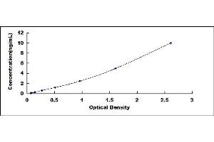 Typical standard curve (Permeability Glycoprotein ELISA 试剂盒)