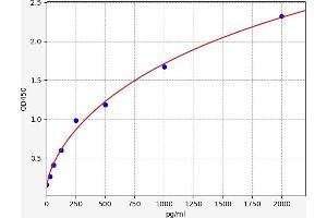 Typical standard curve (Protein Red (IK) ELISA 试剂盒)