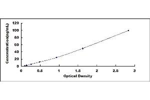 Typical standard curve (LNPEP ELISA 试剂盒)