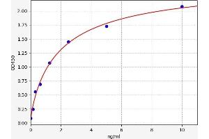 Typical standard curve (ZBTB48 ELISA 试剂盒)