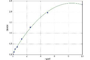 A typical standard curve (MAF ELISA 试剂盒)
