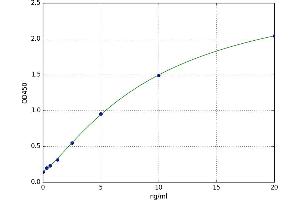 A typical standard curve (DMBT1 ELISA 试剂盒)