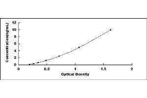 Typical standard curve (MFAP5 ELISA 试剂盒)