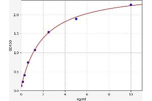 Typical standard curve (SORL1 ELISA 试剂盒)