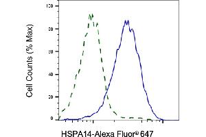 Validation of HSPA14 knockdown using flow cytometry. (Recombinant HSPA14 抗体)