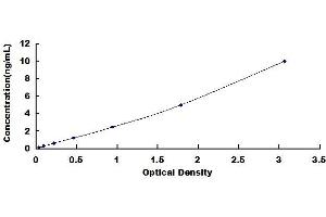 Typical standard curve (ABCA3 ELISA 试剂盒)