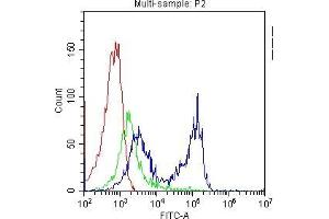 Flow Cytometry analysis of PBMC cells using anti-CD7 antibody . (CD7 抗体  (AA 26-172))