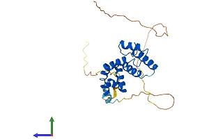 AlphaFold protein structure predicition of Human Recombinant RGS18 Protein, UniprotID Q9NS28