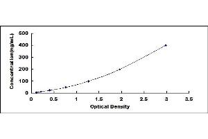 Typical standard curve (SERPINA1 ELISA 试剂盒)