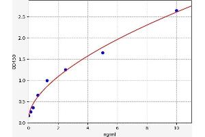 Typical standard curve (HSF4 ELISA 试剂盒)