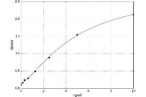 A typical standard curve (SCUBE1 ELISA 试剂盒)