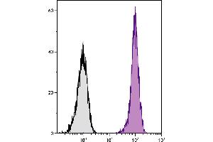 BALB/c mouse splenocytes were stained with Rat Anti-Mouse CD45-UNLB. (小鼠 anti-大鼠 IgG2b Antibody (Cy5))