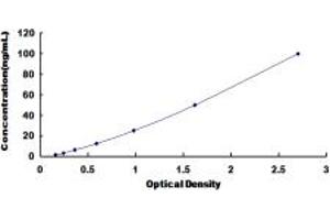 Typical standard curve (LPCAT2 ELISA 试剂盒)