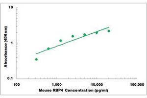 Representative Standard Curve (RBP4 ELISA 试剂盒)
