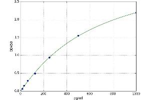 A typical standard curve (HIST2H3C2 ELISA 试剂盒)
