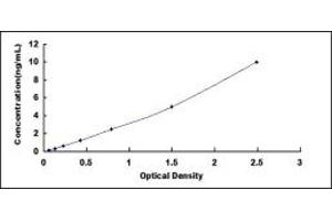 Typical standard curve (HMCN1 ELISA 试剂盒)