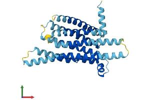 AlphaFold protein structure predicition of Human Recombinant TAS2R45 Protein, UniprotID P59539