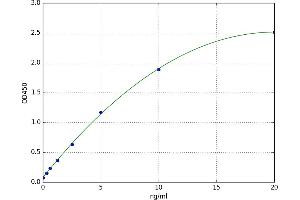 A typical standard curve