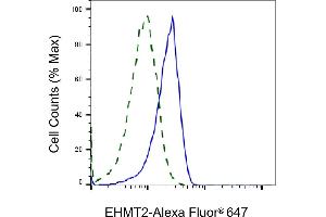 Validation of EHMT2 knockdown using flow cytometry. (Recombinant EHMT2 抗体)