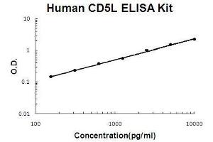 Human CD5L PicoKine ELISA Kit standard curve (CD5L ELISA 试剂盒)